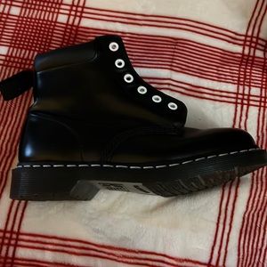 Brand New Black Doc Martens Size 8 missing laces, otherwise brand new